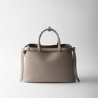 Prada Buckle medium leather handbag with double belt