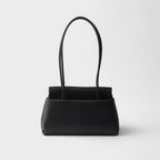 Prada Passage medium leather bag with Re-Nylon flap