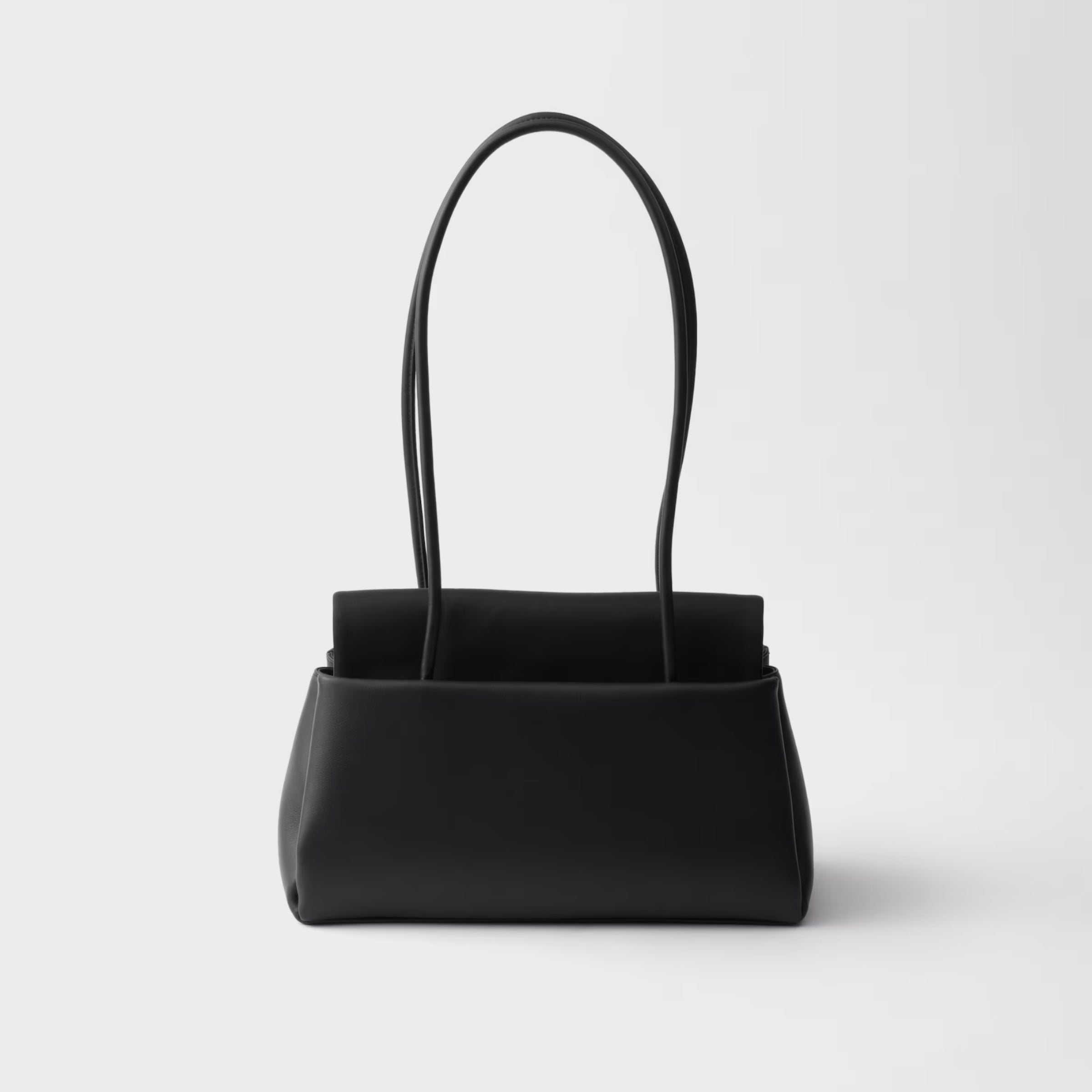 Prada Passage medium leather bag with Re-Nylon flap