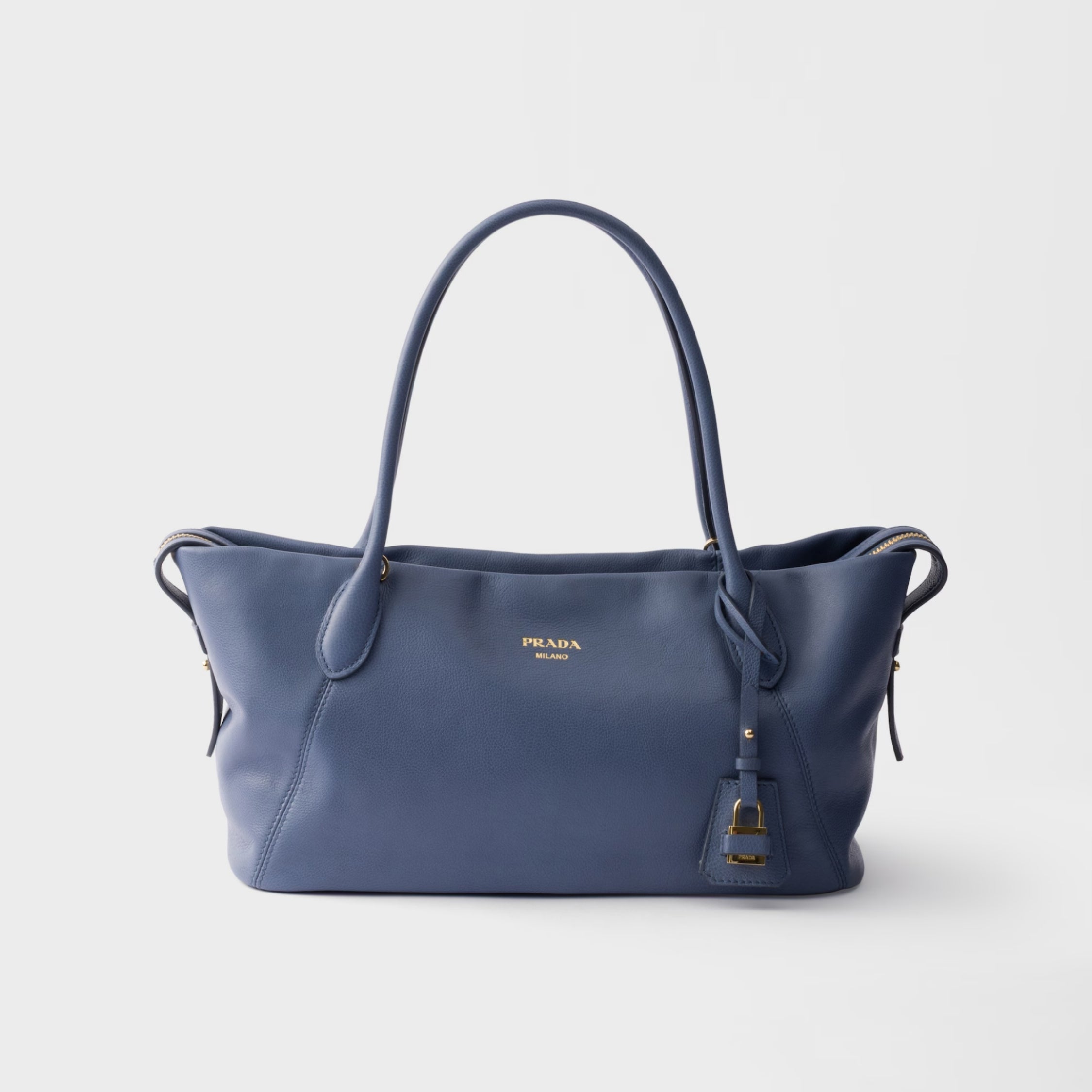 Prada Ouvert large leather tote bag