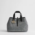 Medium Dior Toujours Bag Multicolor Houndstooth Embroidery with Sequins
