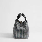 Medium Dior Toujours Bag Multicolor Houndstooth Embroidery with Sequins