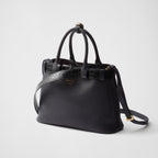 Prada Buckle medium leather and crocodile handbag