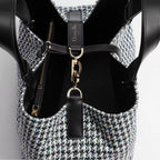 Medium Dior Toujours Bag Multicolor Houndstooth Embroidery with Sequins