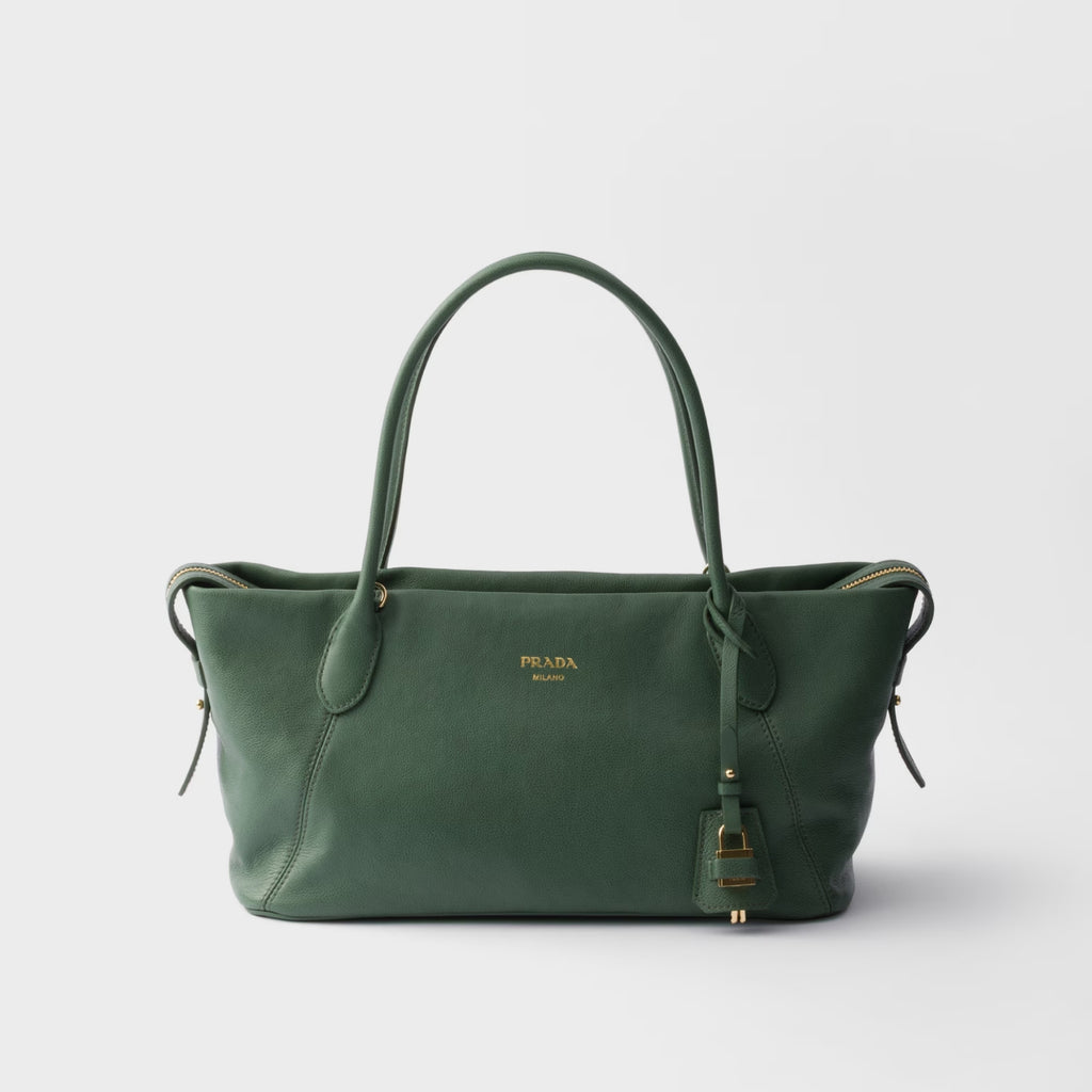 Prada Ouvert large leather tote bag