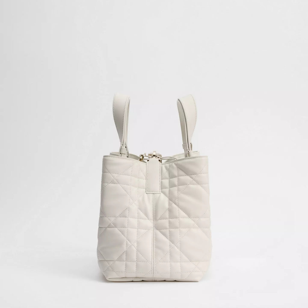Medium Dior Toujours Bag Latte Macrocannage Calfskin