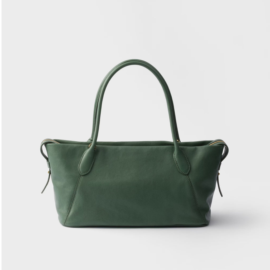 Prada Ouvert large leather tote bag