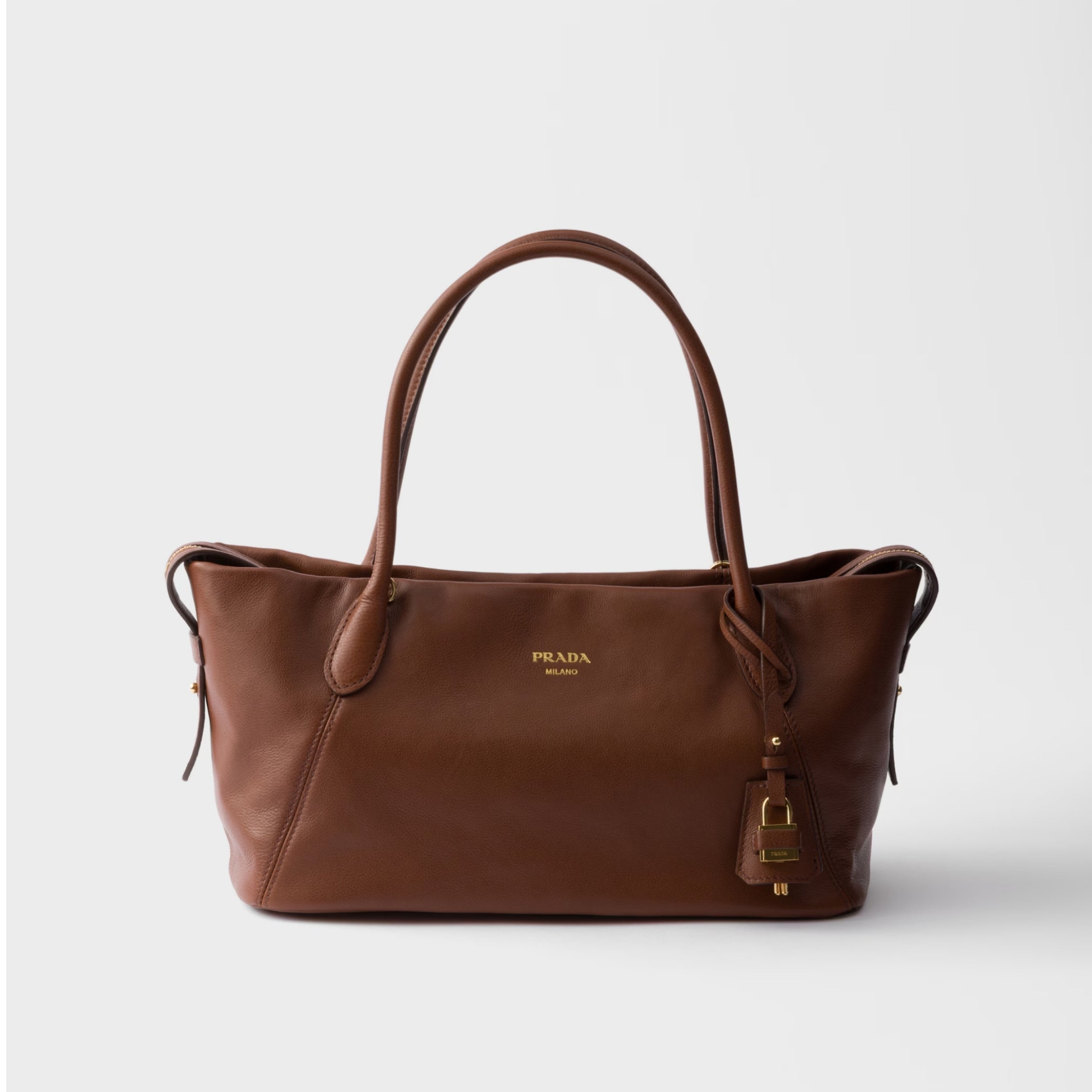 Prada Ouvert large leather tote bag