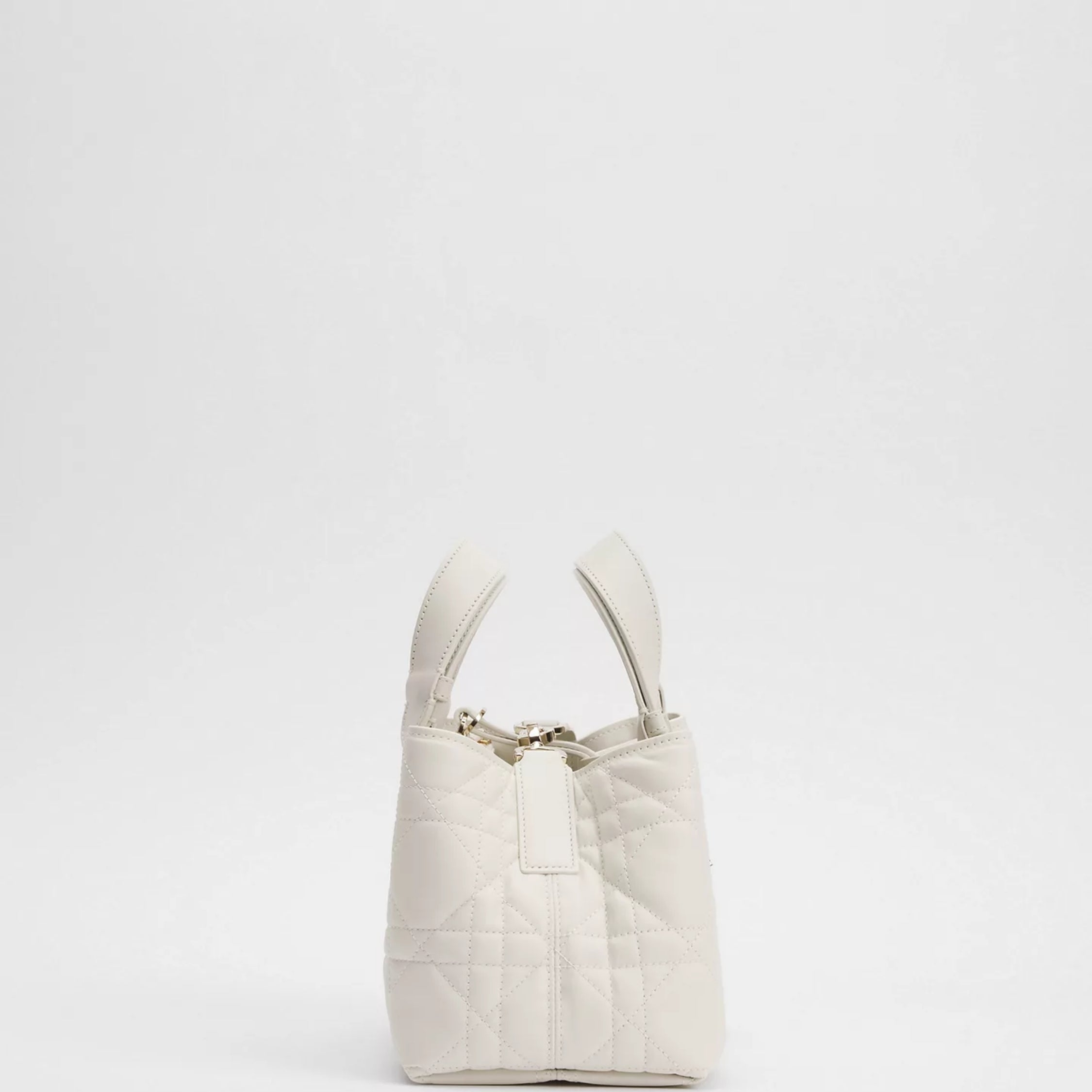 Small Dior Toujours Bag Latte Macrocannage Calfskin
