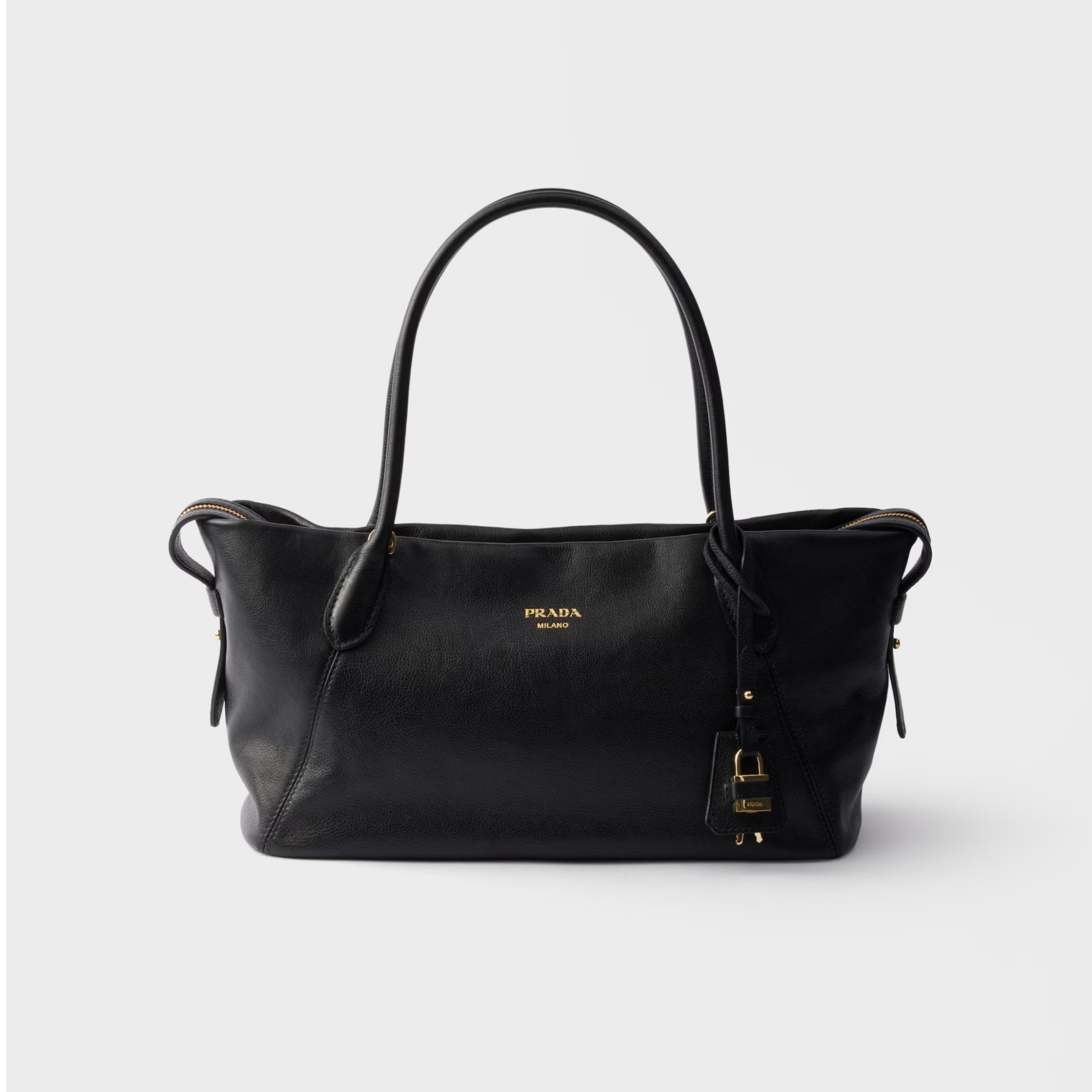 Prada Ouvert large leather tote bag