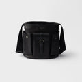 Prada Route leather mini-bucket bag