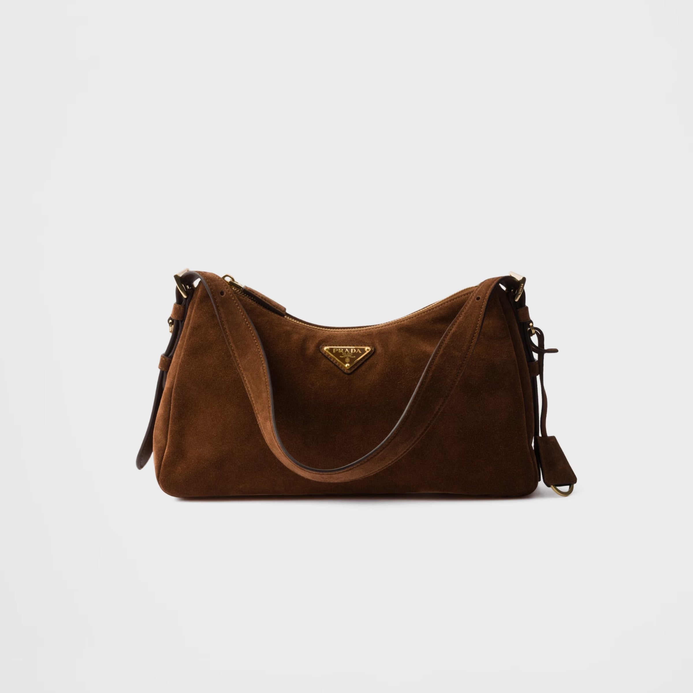 Prada Aimée medium suede shoulder bag
