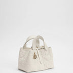 Small Dior Toujours Bag Latte Macrocannage Calfskin