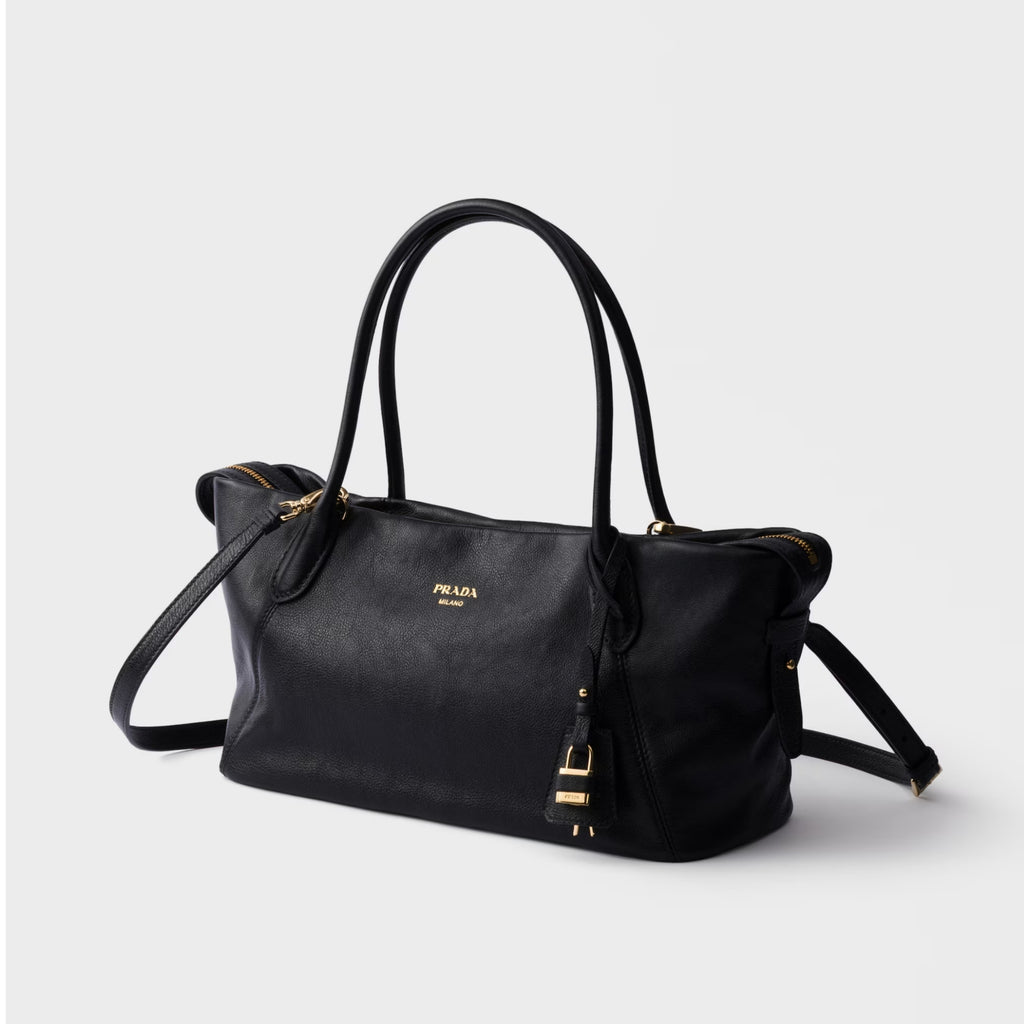 Prada Ouvert large leather tote bag