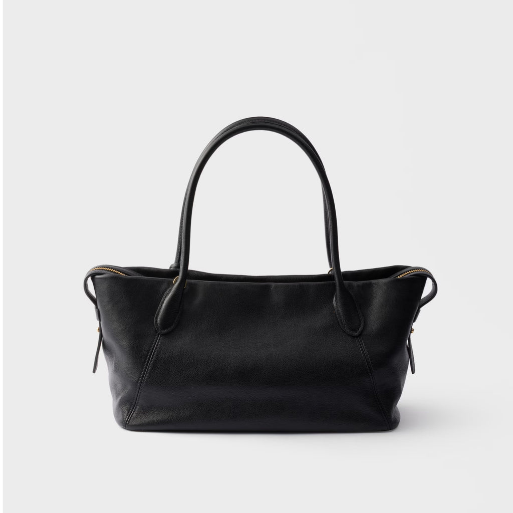 Prada Ouvert large leather tote bag