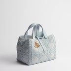 Medium Dior Toujours Bag Blue Cannage Denim