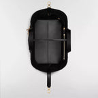 Large Dior Toujours Bag Black Macrocannage Calfskin