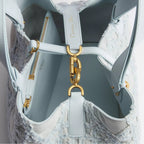 Medium Dior Toujours Bag Blue Cannage Denim