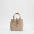 Powder Beige Macrocannage Calfskin