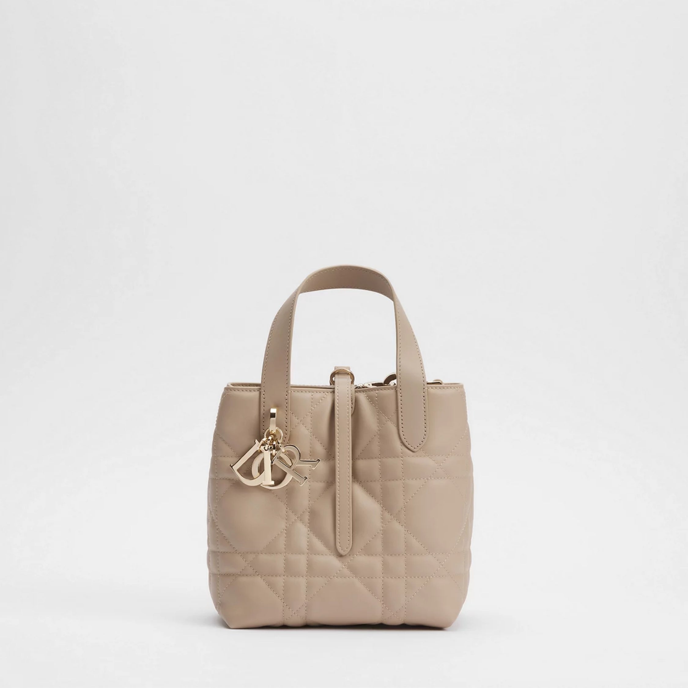 Powder Beige Macrocannage Calfskin