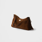 Prada Aimée medium suede shoulder bag