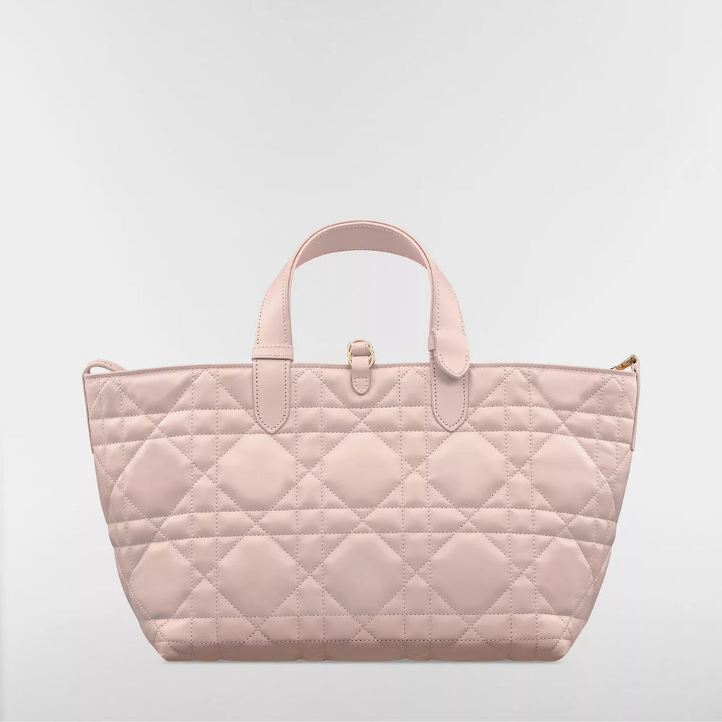Medium Dior Toujours Bag Powder Pink Macrocannage Calfskin