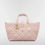 Medium Dior Toujours Bag Powder Pink Macrocannage Calfskin