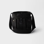 Prada Route leather mini-bucket bag