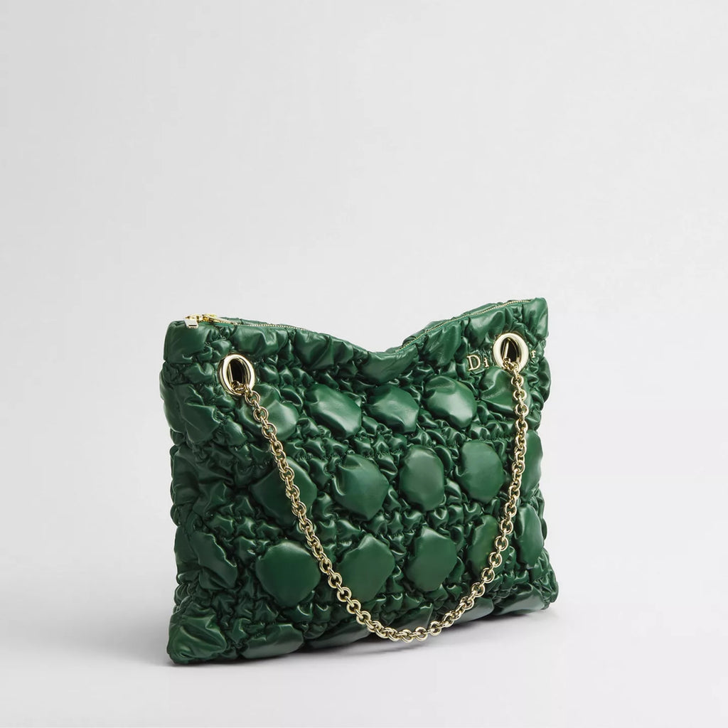 Medium Dior Crunchy Bag.Forest Bloom Puffy Macrocannage Calfskin