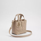 Powder Beige Macrocannage Calfskin