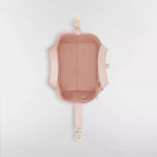 Small Dior Toujours Vertical Tote Bag Powder Pink Macrocannage Calfskin
