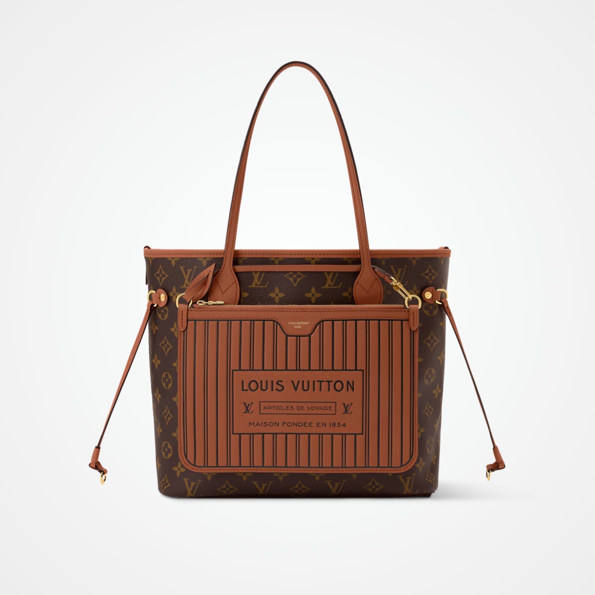 Neverfull Inside Out MM Tan