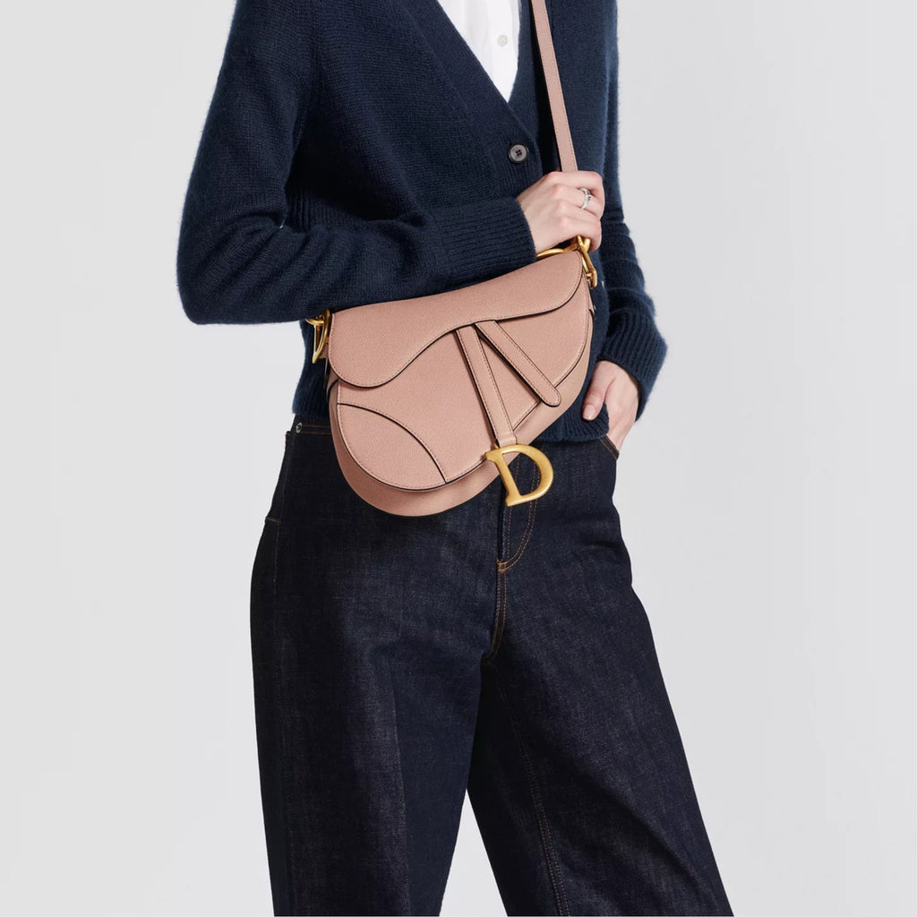 Dior Or Small Saddle Bag with Strap