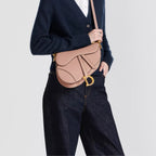Dior Or Small Saddle Bag with Strap