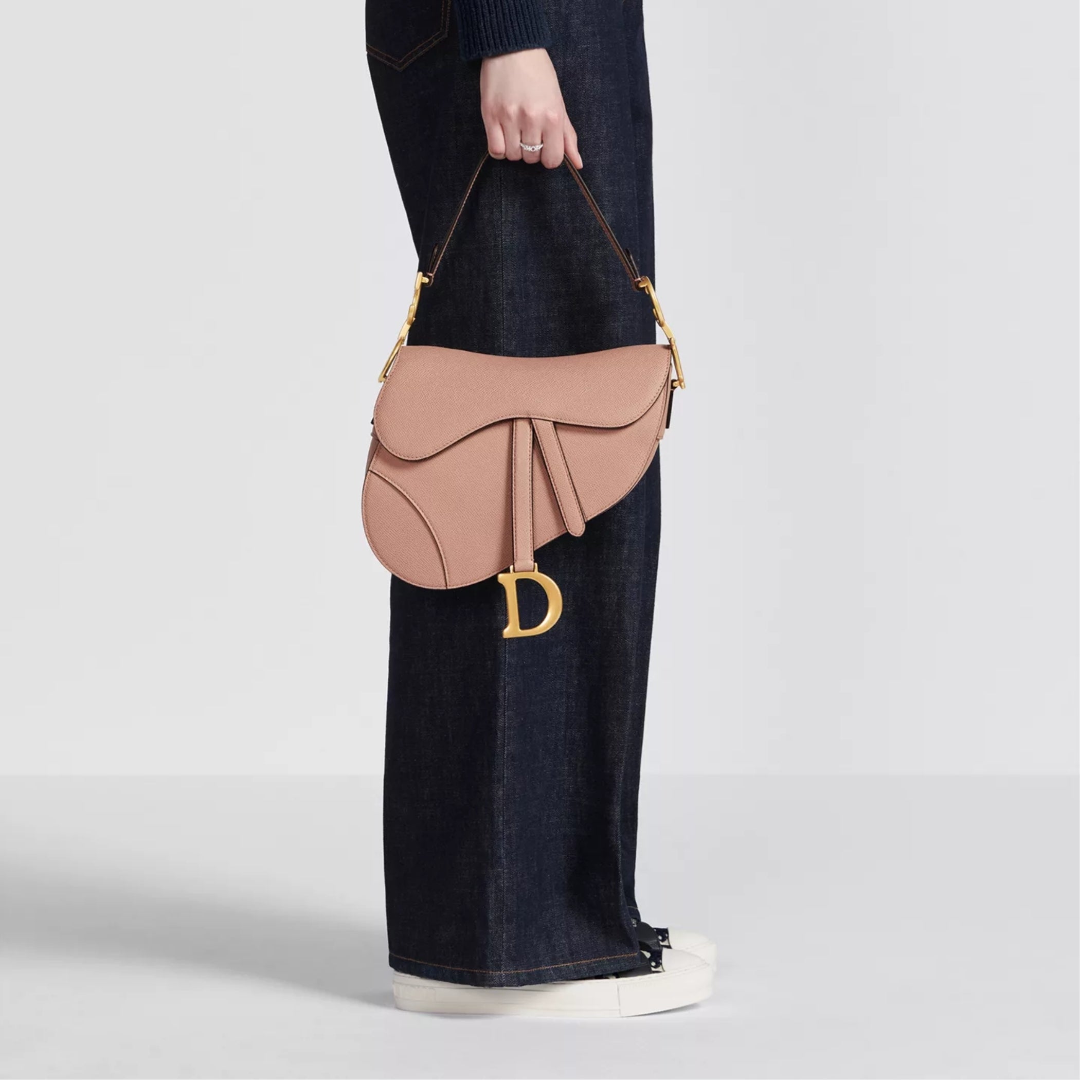 Dior Or Small Saddle Bag with Strap