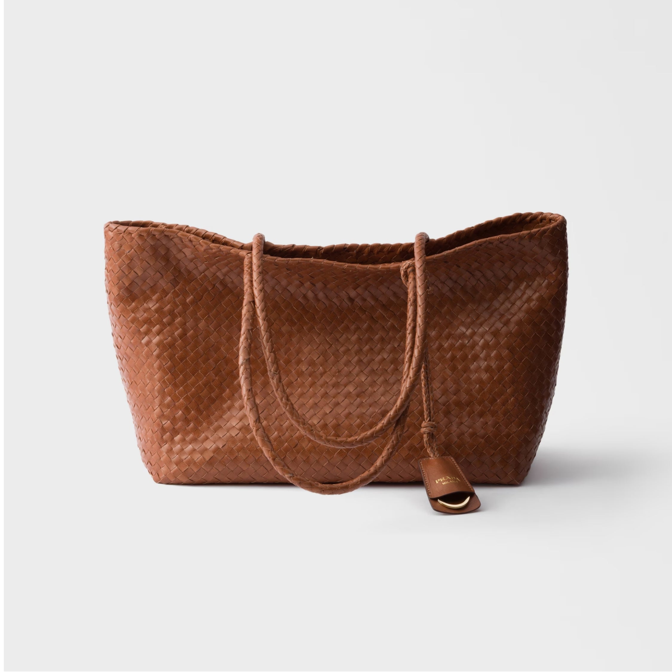 Large leather tote bag