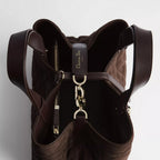 Cocoa Macrocannage Suede Goatskin