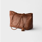 Large leather tote bag