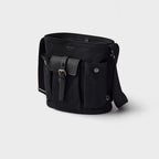 Prada Route mini canvas and leather bucket bag