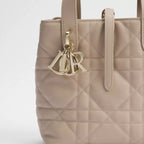 Powder Beige Macrocannage Calfskin