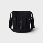 Prada Route mini canvas and leather bucket bag